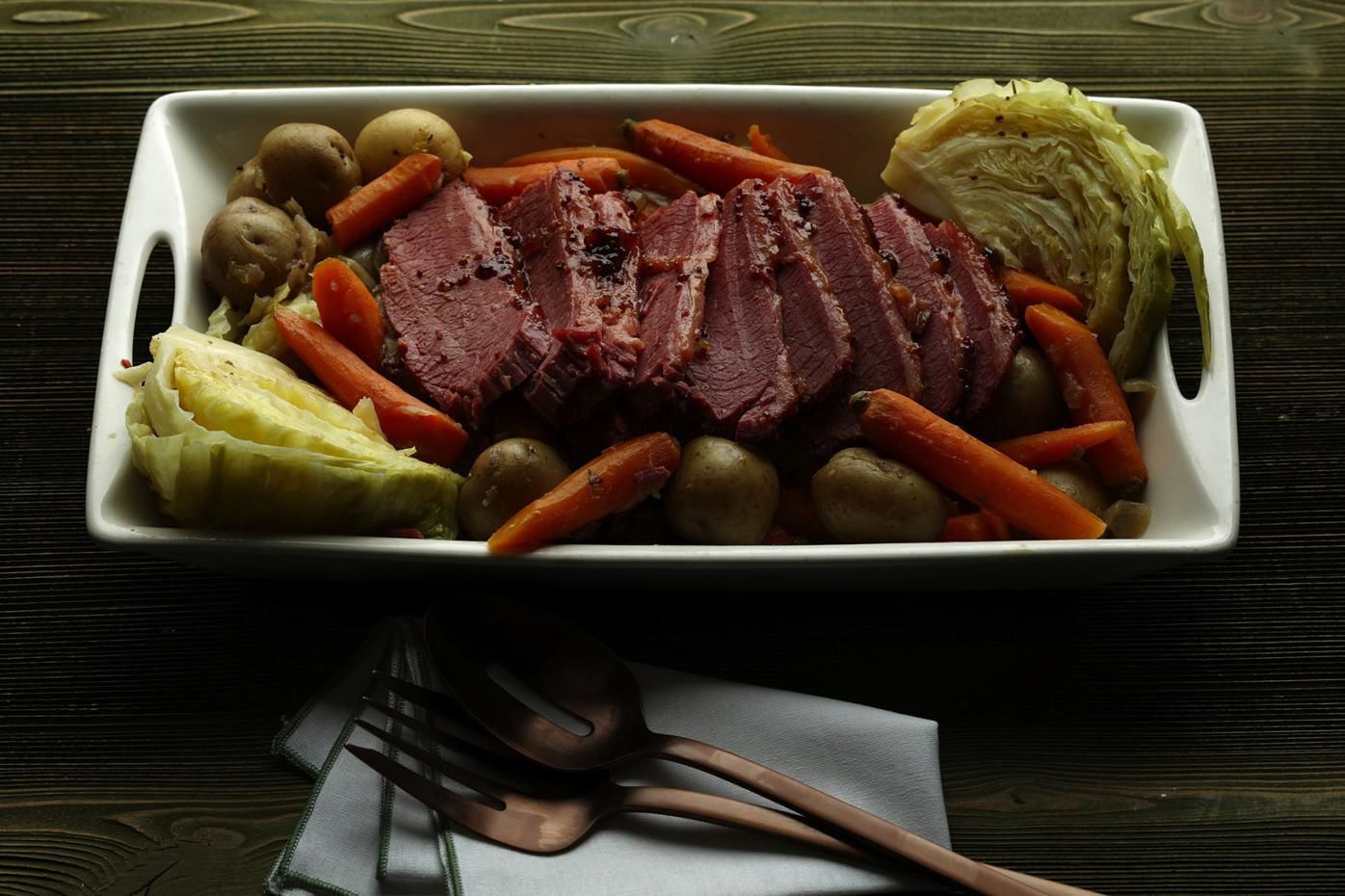 Corned Beef, Carrots and Cabbage
